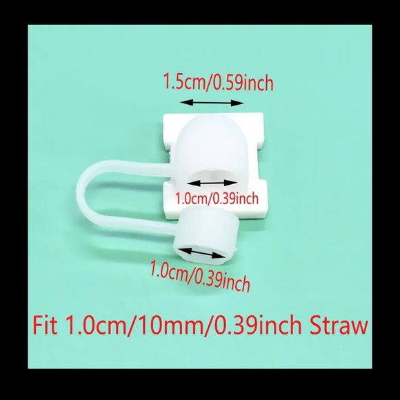 Dog/Puppy Straw Topper, Cups 30/40 oz. Fits 10mm straw, NEW - Picture 8 of 8